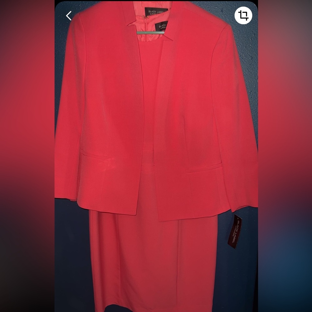 Chic Pink Blazer and matching dress Evan Picone Brand